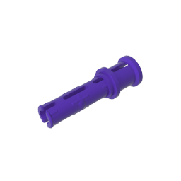 GDS-923 - Technic Pin Long with Friction Ridges Lengthwise and Stop Bush [Ridge Near Rim]