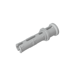 GDS-923 - Technic Pin Long with Friction Ridges Lengthwise and Stop Bush [Ridge Near Rim]