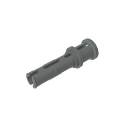 GDS-923 - Technic Pin Long with Friction Ridges Lengthwise and Stop Bush [Ridge Near Rim]