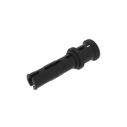 GDS-923 - Technic Pin Long with Friction Ridges Lengthwise and Stop Bush [Ridge Near Rim]