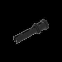 GDS-923 - Technic Pin Long with Friction Ridges Lengthwise and Stop Bush [Ridge Near Rim]
