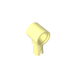 GDS-925 - Technic Pin Connector Hub with 1 Pin with Friction Ridges Lengthwise