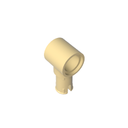 GDS-925 - Technic Pin Connector Hub with 1 Pin with Friction Ridges Lengthwise