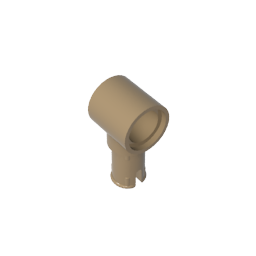 GDS-925 - Technic Pin Connector Hub with 1 Pin with Friction Ridges Lengthwise