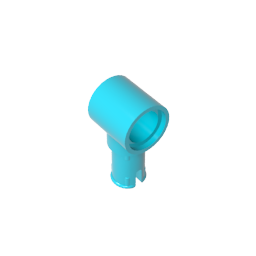 GDS-925 - Technic Pin Connector Hub with 1 Pin with Friction Ridges Lengthwise