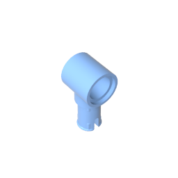 GDS-925 - Technic Pin Connector Hub with 1 Pin with Friction Ridges Lengthwise