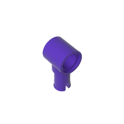 GDS-925 - Technic Pin Connector Hub with 1 Pin with Friction Ridges Lengthwise