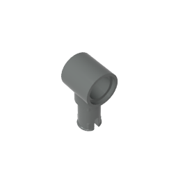 GDS-925 - Technic Pin Connector Hub with 1 Pin with Friction Ridges Lengthwise