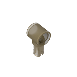 GDS-925 - Technic Pin Connector Hub with 1 Pin with Friction Ridges Lengthwise