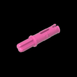 GDS-929 - Technic Axle Pin 3L with Friction Ridges Lengthwise and 1L Axle