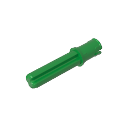 GDS-930 - Technic Axle Pin 3L with Friction Ridges Lengthwise and 2L Axle