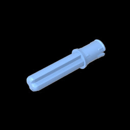 GDS-930 - Technic Axle Pin 3L with Friction Ridges Lengthwise and 2L Axle