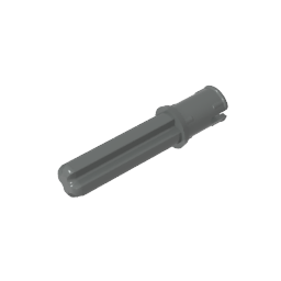 GDS-930 - Technic Axle Pin 3L with Friction Ridges Lengthwise and 2L Axle
