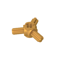 GDS-933 - Technic Axle Connector Hub with 3 Axles at 120 Degrees
