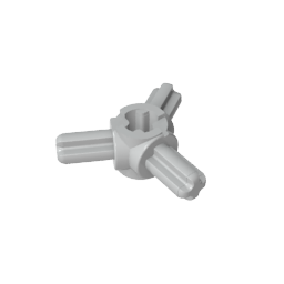 GDS-933 - Technic Axle Connector Hub with 3 Axles at 120 Degrees