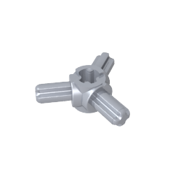 GDS-933 - Technic Axle Connector Hub with 3 Axles at 120 Degrees