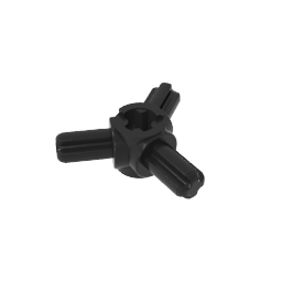 GDS-933 - Technic Axle Connector Hub with 3 Axles at 120 Degrees