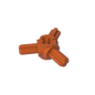 GDS-933 - Technic Axle Connector Hub with 3 Axles at 120 Degrees