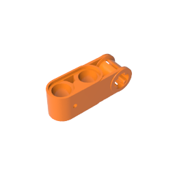 GDS-936 - Technic Axle and Pin Connector Perpendicular 3L with 2 Pin Holes