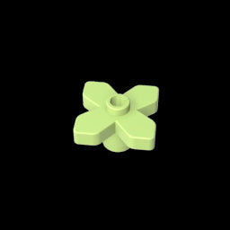 GDS-943 - Plant, Flower 2 x 2 Leaves - Angular
