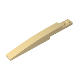 GDS-950 - Brick Curved 10 x 1 [Asymmetric Inside Ridges]