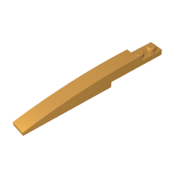 GDS-950 - Brick Curved 10 x 1 [Asymmetric Inside Ridges]