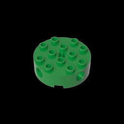 GDS-951 - Brick Round 4 x 4 with 4 Side Pin Holes and Center Axle Hole