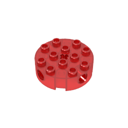 GDS-951 - Brick Round 4 x 4 with 4 Side Pin Holes and Center Axle Hole
