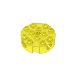 GDS-951 - Brick Round 4 x 4 with 4 Side Pin Holes and Center Axle Hole