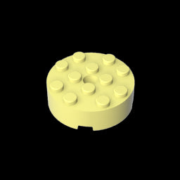 GDS-952 - Brick Round 4 x 4 [Centre Hole]