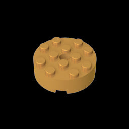 GDS-952 - Brick Round 4 x 4 [Centre Hole]