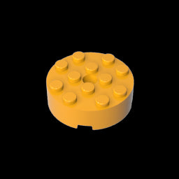 GDS-952 - Brick Round 4 x 4 [Centre Hole]