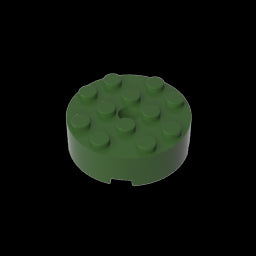 GDS-952 - Brick Round 4 x 4 [Centre Hole]