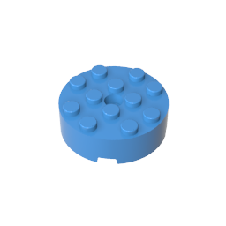 GDS-952 - Brick Round 4 x 4 [Centre Hole]