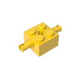 GDS-954 - Brick Special 2 x 2 with 2 Pins and Axle Hole