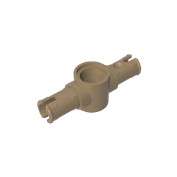 GDS-959 - Technic Pin Connector Hub with 2 Pins with Friction Ridges Lengthwise [Big Squared Pin Holes]