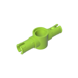 GDS-959 - Technic Pin Connector Hub with 2 Pins with Friction Ridges Lengthwise [Big Squared Pin Holes]
