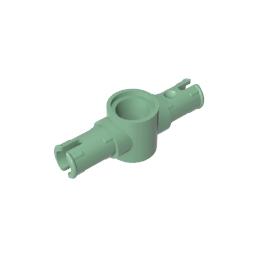 GDS-959 - Technic Pin Connector Hub with 2 Pins with Friction Ridges Lengthwise [Big Squared Pin Holes]