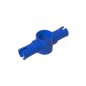 GDS-959 - Technic Pin Connector Hub with 2 Pins with Friction Ridges Lengthwise [Big Squared Pin Holes]
