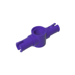 GDS-959 - Technic Pin Connector Hub with 2 Pins with Friction Ridges Lengthwise [Big Squared Pin Holes]