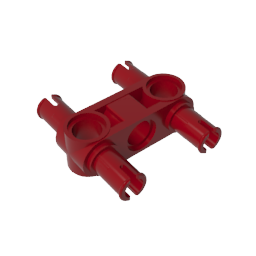 GDS-960 - Technic Pin Connector Hub Perpendicular 3L with 4 Pins