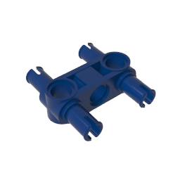 GDS-960 - Technic Pin Connector Hub Perpendicular 3L with 4 Pins