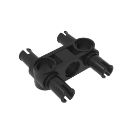 GDS-960 - Technic Pin Connector Hub Perpendicular 3L with 4 Pins