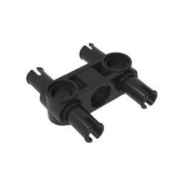 GDS-960 - Technic Pin Connector Hub Perpendicular 3L with 4 Pins