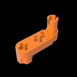 GDS-966 - Technic Beam 3 x 0.5 Liftarm with Boss and Pin / Crank