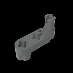 GDS-966 - Technic Beam 3 x 0.5 Liftarm with Boss and Pin / Crank