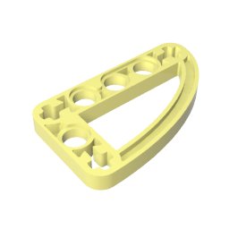 GDS-970 - Technic Beam 3 x 5 L-Shape with Quarter Ellipse Thin