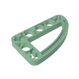 GDS-970 - Technic Beam 3 x 5 L-Shape with Quarter Ellipse Thin