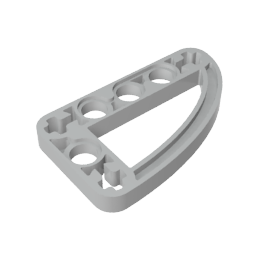 GDS-970 - Technic Beam 3 x 5 L-Shape with Quarter Ellipse Thin