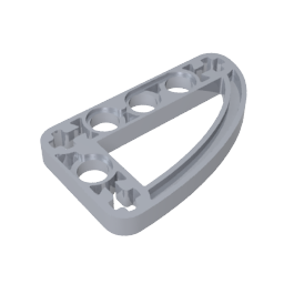 GDS-970 - Technic Beam 3 x 5 L-Shape with Quarter Ellipse Thin